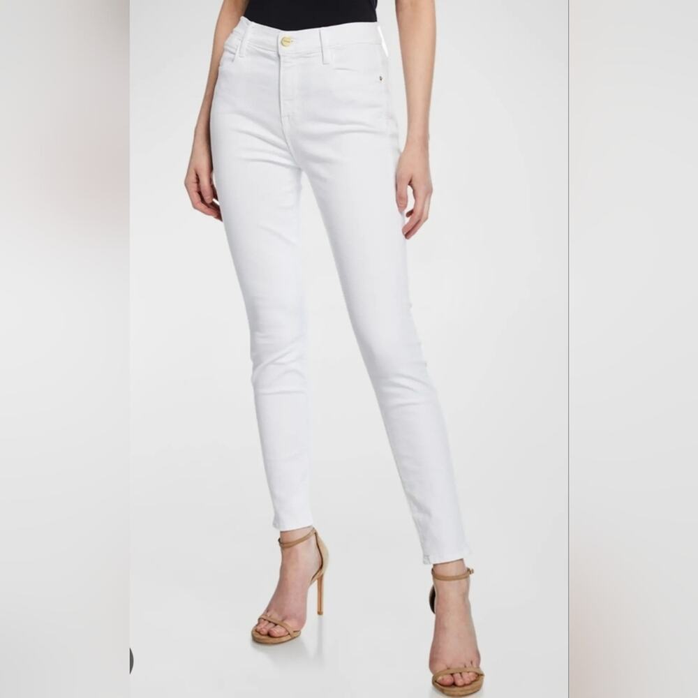 Frame Denim Le High Women's Crisp White Skinny Jeans Sz.31 #1674